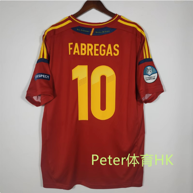 2012 บ้านสเปน Ramos Torres Xavi Silva เสื้อ Iniesta Puyol