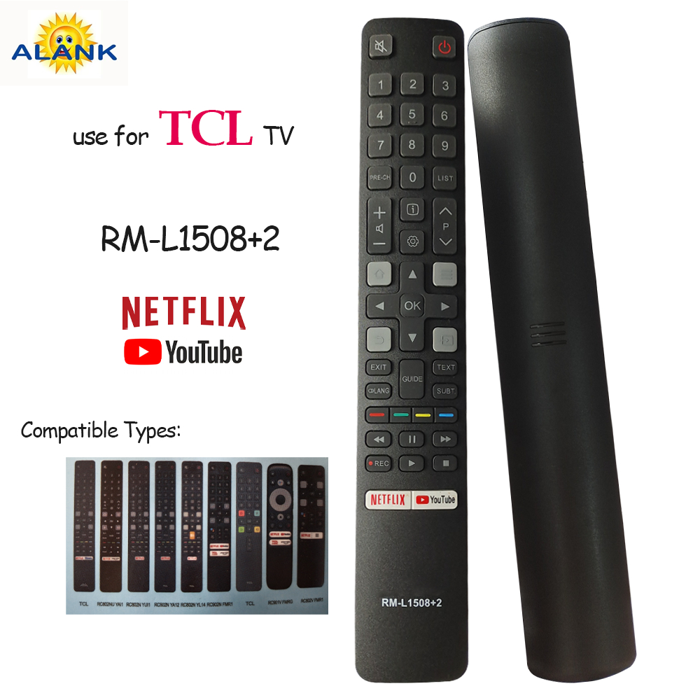 Alank- รีโมทสากล Remote รีโมททีวี TCL LED LCD TV รีโมท ใช้ได้กับทุกรุ่น NETFLIX YouTube RM-L1508+2
