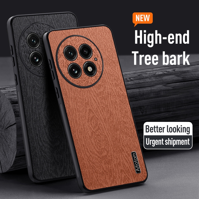 ปลอกหนังสําหรับ OnePlus 13 5G 1 + 1,3 One Plus 13 PJZ110 เคสโทรศัพท์ Matte Tree รูปแบบซิลิโคนอ่อนนุ่