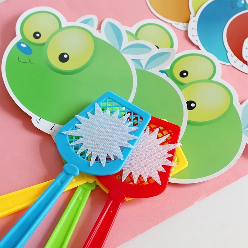 Sight Word Swat แฟลชการ์ดลบได้ Fly Swatter สําหรับเด็กการเรียนรู้ภาษาอังกฤษ Words Phonics เกมแบบโต้ตอบสําหรับผู้ปกครองและเด็ก