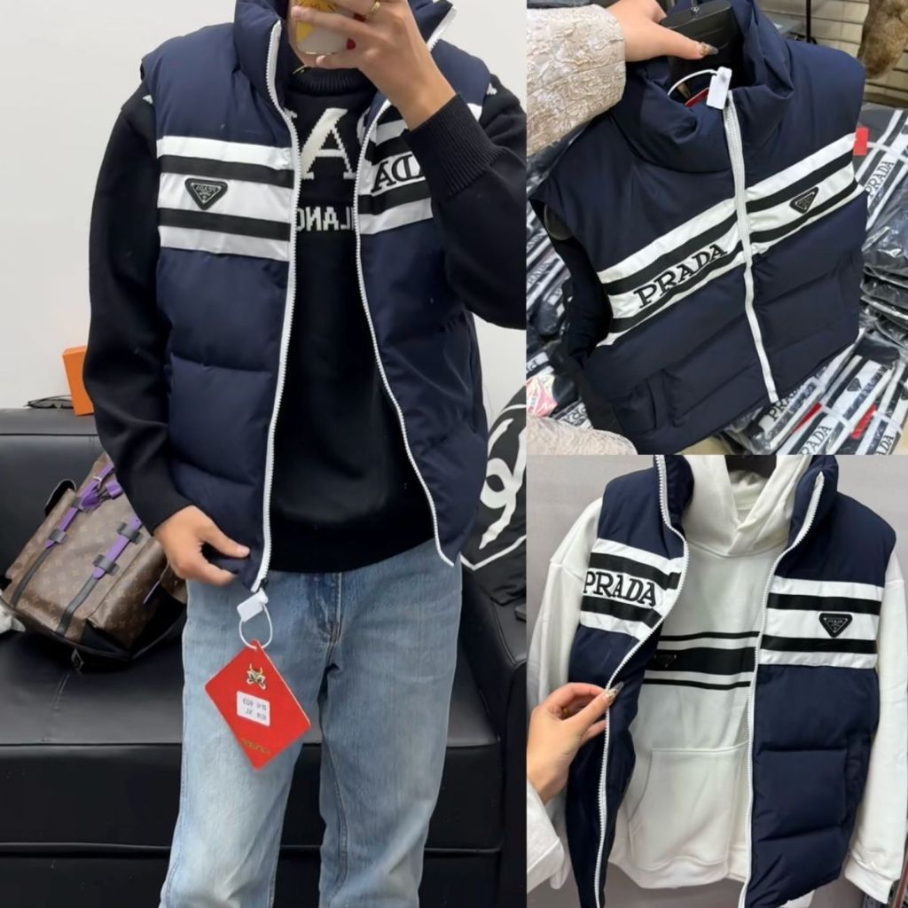 Pra* เสื้อกั๊กผ้าฝ้ายฤดูหนาวใหม่ UNISEX สําหรับผู้ชายและผู้หญิง