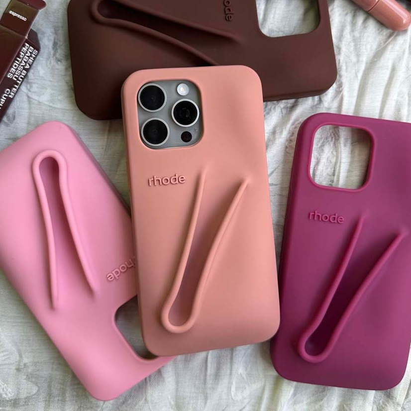 【1:1 คุณภาพสูง】16ProMax Rhode Hailey Beiber เคสโทรศัพท์ซิลิโคนสําหรับ iPhone 15ProMax 13 14ProMax 16Pro หรูหรากันกระแทกปกอ่อน
