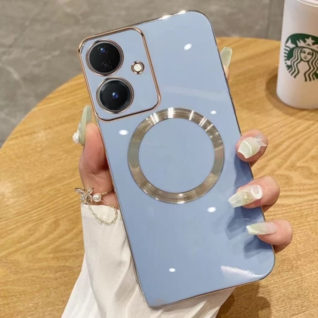 เคส Honor 30 20 30 Pro 20 Pro 50 70 ขอบตรงแม่เหล็กแม่เหล็กดูดแหวนโทรศัพท์กรณี