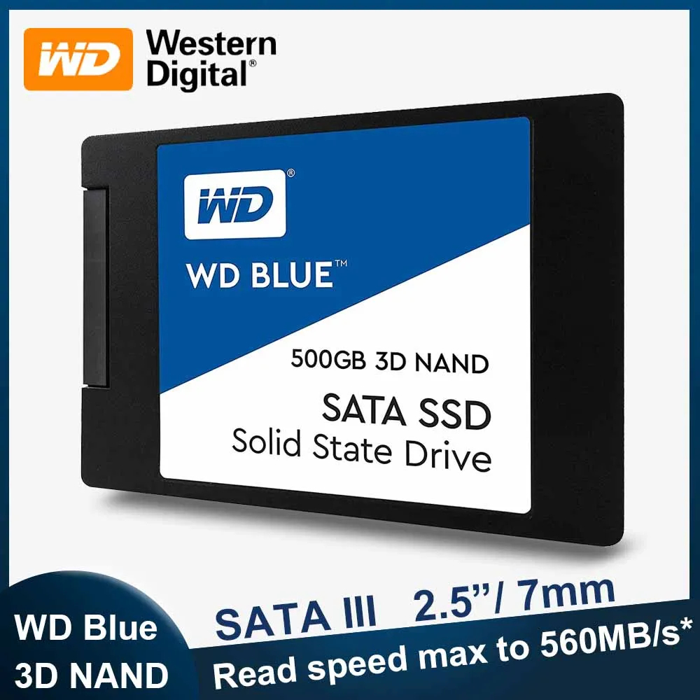 Western Digital WD Blue 2.5" Sata SSD/M.2 2280 SSD (250GB/500GB/1TB/2TB)