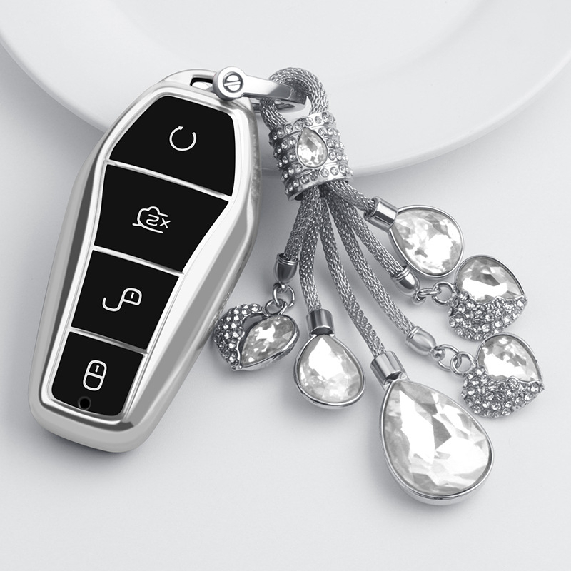 เหมาะสําหรับ BYD M6/Atto3 / Dolphin / BYD sealion 06/sealion 07/seal รถสมาร์ทคีย์กรณี BYD รถ key chain อุปกรณ์เสริม
