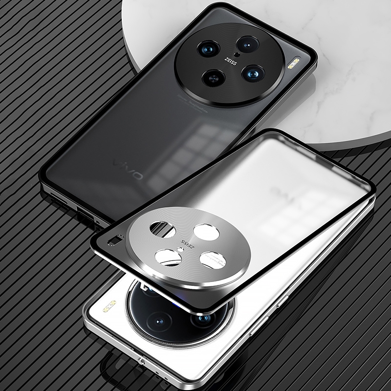 อลูมิเนียมกรอบโลหะกันชนสําหรับ VIVO X200 Pro Mini 5G กรณีอะคริลิคปกหลังกล้องเลนส์ Protector กรณี Funda ปลอก Capa