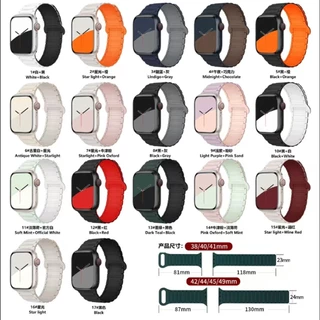 สายรัดซิลิโคนสําหรับ iWatch Series 11/10/9/8/7/6/5/4/3/SE/Ultra 2 46mm 45mm 41mm 49mm 44mm 40mm 42mm 38mm