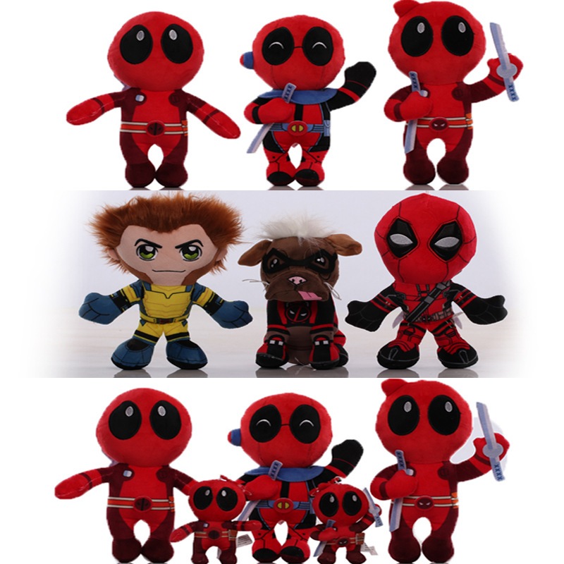 13 สไตล์ 11-26 ซม.อะนิเมะ X-Men Mutants Deadpool Wolverine Hook จี้ตุ๊กตานุ่มยัดไส้ของเล่นเด็กวันเกิดคริสต์มาสของขวัญ