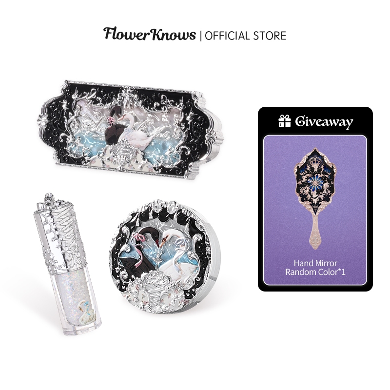 Flower Knows Makeup Set Blush Eyeshadow Set ของขวัญ 3 ชิ้นสําหรับเพื่อน