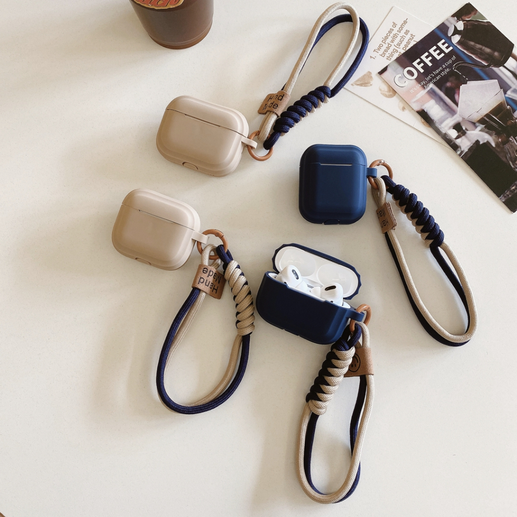 เคส AIrpods 4 + เชือกเส้นเล็กซิลิโคนอ่อนนุ่ม AIrpods gen 1 2 3 pro 2nd ฝาครอบป้องกันกันกระแทก