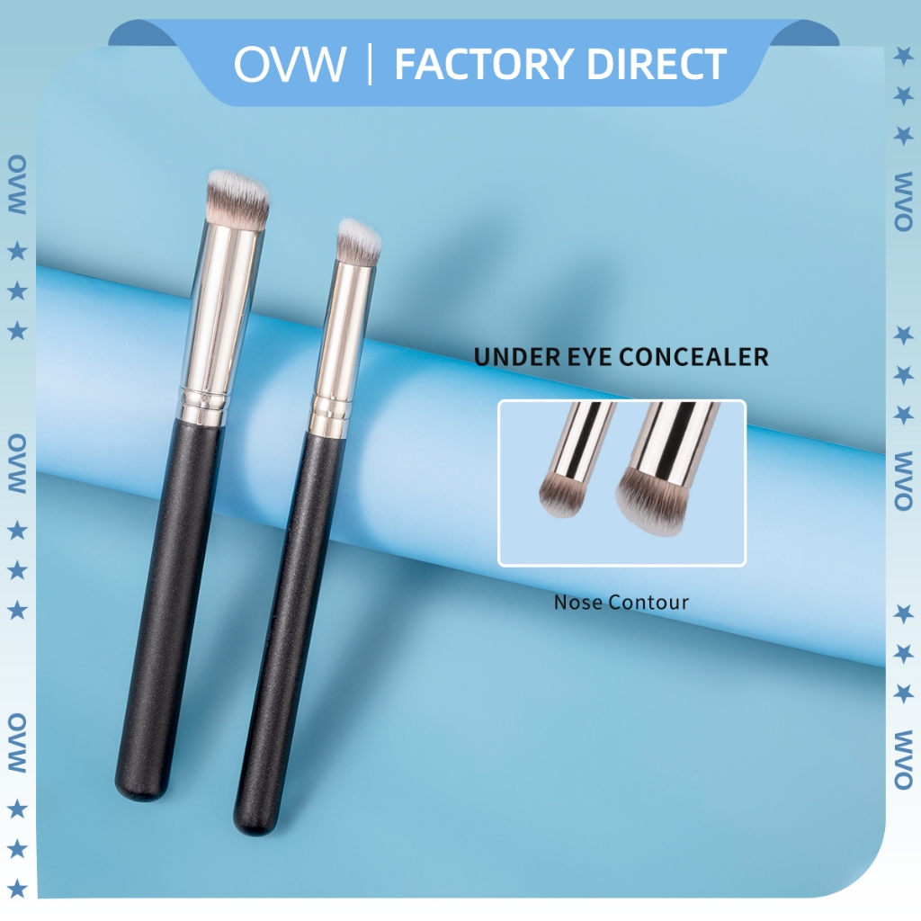 Ovw ชุดแปรงแต่งหน้า แปรงคอนซีลเลอร์ แปรงคอนทัวร์ แปรงจมูก ขนาดเล็ก FDS0203