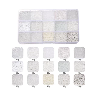 St.kunkka 15ตารางที่มีสีสันข้าวลูกปัดชุด 2mm ลูกปัดทรายตุ๊กตาบาร์บี้ลูกปัดสีชมพูสําหรับเครื่องประดับ ทําเอง ชุดสร้อยข้อมือสร้อย