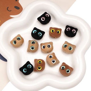 1ชิ้น/ถุง19*17มิลลิเมตรเรซิ่น แห่กัน ลูกปัดหัวแมวสําหรับเครื…