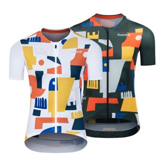 Santic Men เสื้อเจอร์ซีย์นักปั่นจักรยานเสือหมอบแขนสั้น Power…
