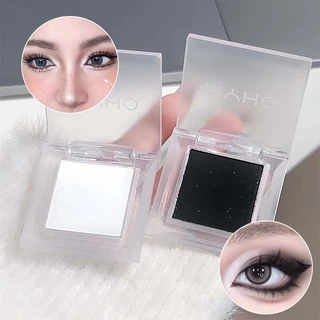 Monochrome Eyeshadow Matte Smoky Pure White Brightening Highlighter อายแชโดว์สีดํา