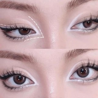 Monochrome Eyeshadow Matte Smoky Pure White Brightening Highlighter อายแชโดว์สีดํา