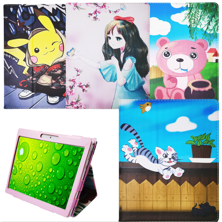 Pu หนังสําหรับ TCL Tab 10L Gen2 10.1 "8492A 8491X พับผู้ถือ TCL Tab 10s 10.1 TCL Tab 10 S Tab 10 Gen