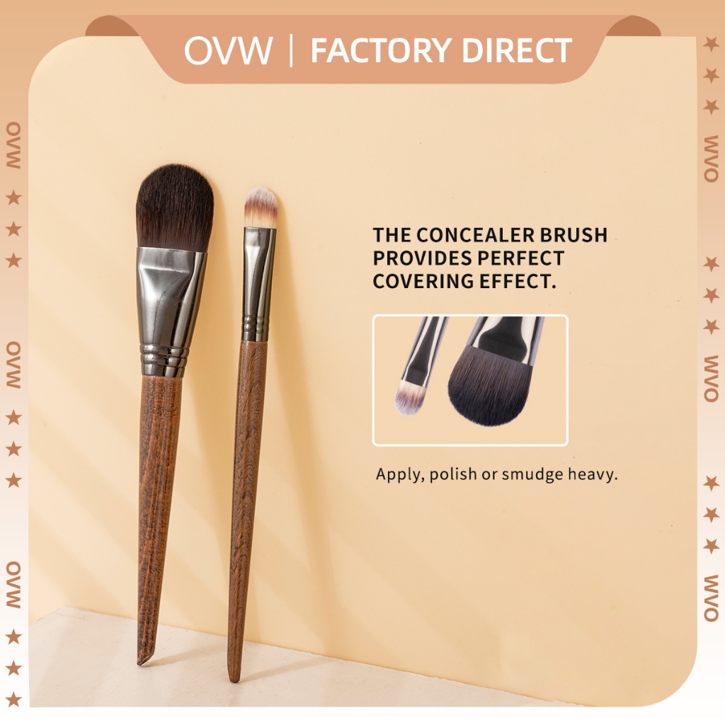 Ovw ชุดแปรงแต่งหน้า แปรงรองพื้น แปรงคอนซีลเลอร์ XQ0609