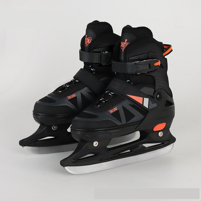 Professional ปรับขนาด 31-42 speed racing รูป ice Skate ball knfie ice สเก็ตผู้ใหญ่ชายหญิงเริ่มต้นเด็ก hockey ice Skate