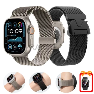 สายรัดโลหะสแตนเลสใหม่สำหรับ iWatch Series 11/10/9/8/7/6/5/4/3 / SE / Ultra 2 46mm 45mm 41mm 49mm 44mm 40mm 42mm 38mm