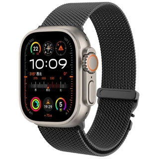 สายรัดโลหะสแตนเลสใหม่สำหรับ iWatch Series 11/10/9/8/7/6/5/4/3 / SE / Ultra 2 46mm 45mm 41mm 49mm 44mm 40mm 42mm 38mm