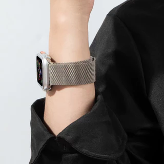 สายรัดโลหะสแตนเลสใหม่สำหรับ iWatch Series 11/10/9/8/7/6/5/4/3 / SE / Ultra 2 46mm 45mm 41mm 49mm 44mm 40mm 42mm 38mm