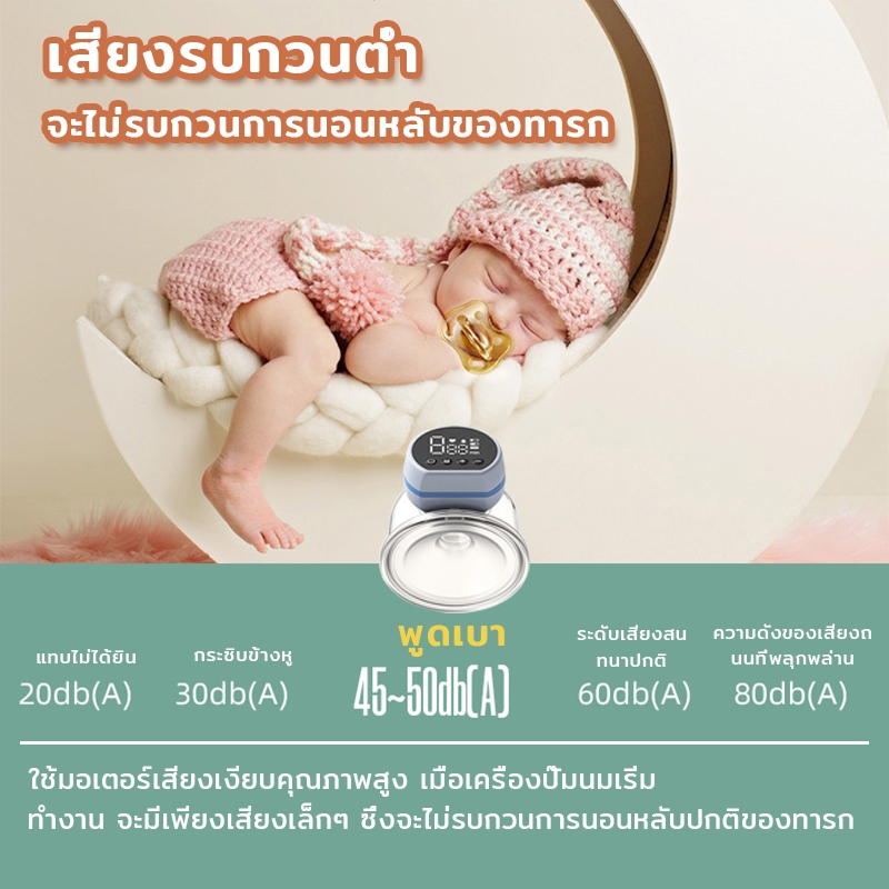 EvianAngel เครื่องปั๊มนมไร้สาย YW-688 แบบพกพา ชาร์จ USB แฮนด์ฟรี ไร้ BPA เครื่องปั๊มนมไฟฟ้า - รูปที่ 6