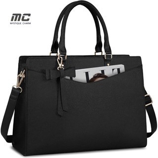 【MC】15.6 นิ้ว กระเป๋า laptop ผู้หญิง กระเป๋าเอกสาร ผู้หญิง กระเป๋าหนังใส่โน๊ตบุ๊ค กระเป๋าทำงานผู้หญิง