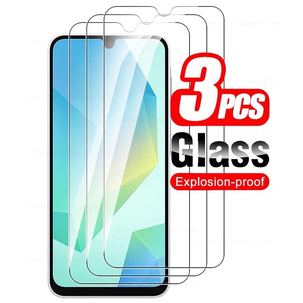 3pcs สําหรับ Samsung Galaxy A16 A15 A14 A13 ป้องกัน Glassกระจกนิรภัย Samsun Samsung 13 14 15 16 GalaxyA16 หน้าจอด้านหน้าป้องกันฟิล์ม