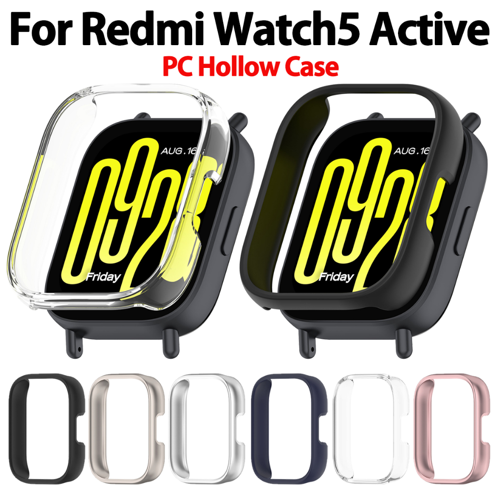 สําหรับ Xiaomi Redmi watch 5 active PC Hard Case ฝาครอบหน้าจอสําหรับ Redmi watch 5 Lite active Shell อุปกรณ์เสริม