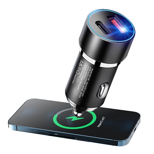 Car Charger Charger pd3072w Car Charger Fast Charging Type: C ประเภท Car Charger QC 3.0 + PD20W 4 อินเทอร์เฟซ usb