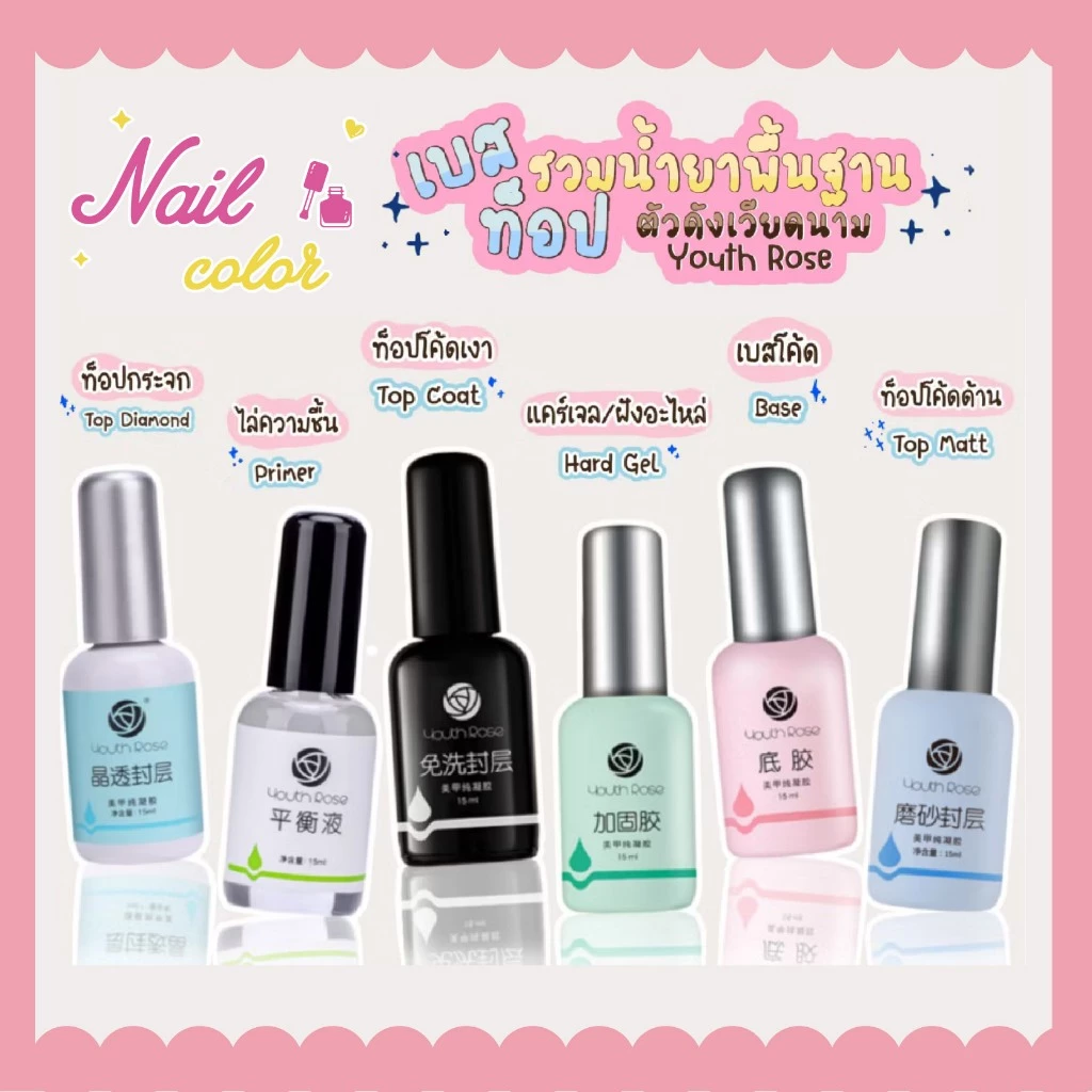 Youth Rose กาวอเนกประสงค์ substrate กาวเสริมแรงไม่มีล้างชั้นปิดผนึก matte ปิดผนึกชั้นสารดูดความชื้น 15g