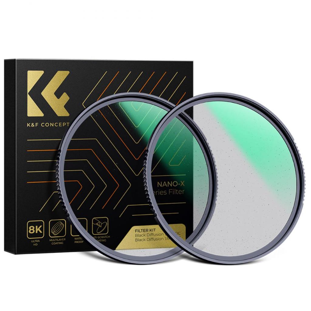 K&f CONCEPT NANO-X Black Mist Filter 1/1 1/2 1/4 1/8 ...ตัวกรองเอฟเฟกต์พิเศษเคลือบหลายชั้น