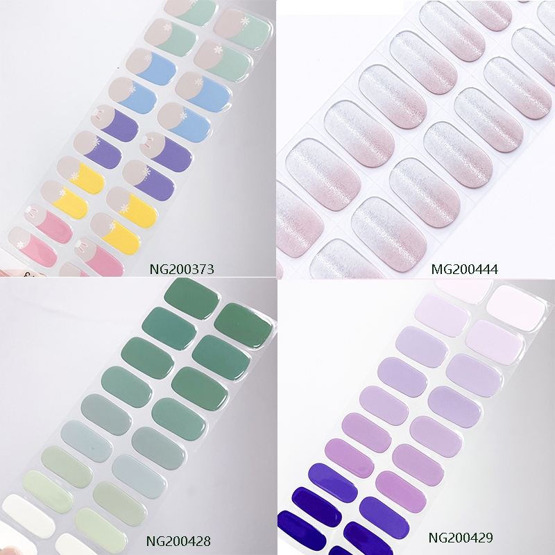 รุ่นที่สองส่องไฟเจลสติกเกอร์ 20 นิ้วไวท์เทนนิ่งสีง่ายกระโดดยาวนานกึ่งทัวร์ริ่งกันน้ําเล็บสติกเกอร์แมวตา ยูวี เล็บสติกเกอร์ต้องการ