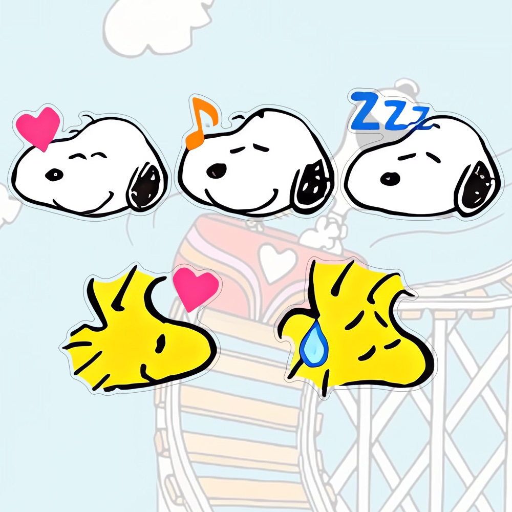 เข็มกลัดอะคริลิค Snoopy การ์ตูนน่ารักรุ่น Q เครื่องประดับกระเป๋านักเรียน Pin