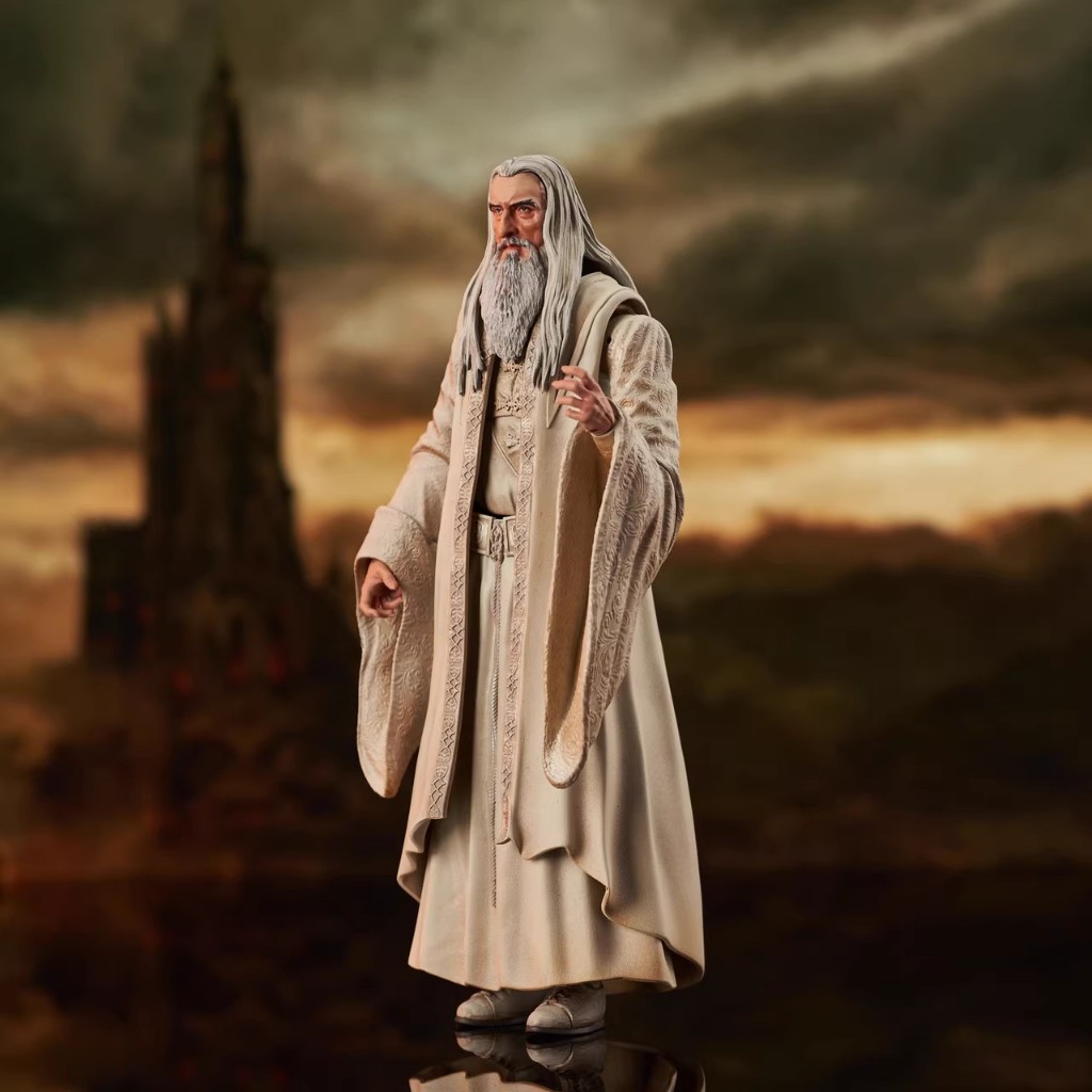 Dst Lord of the Rings Saruman แอ็คชั่นฟิกเกอร์ขนาด 7 นิ้ว