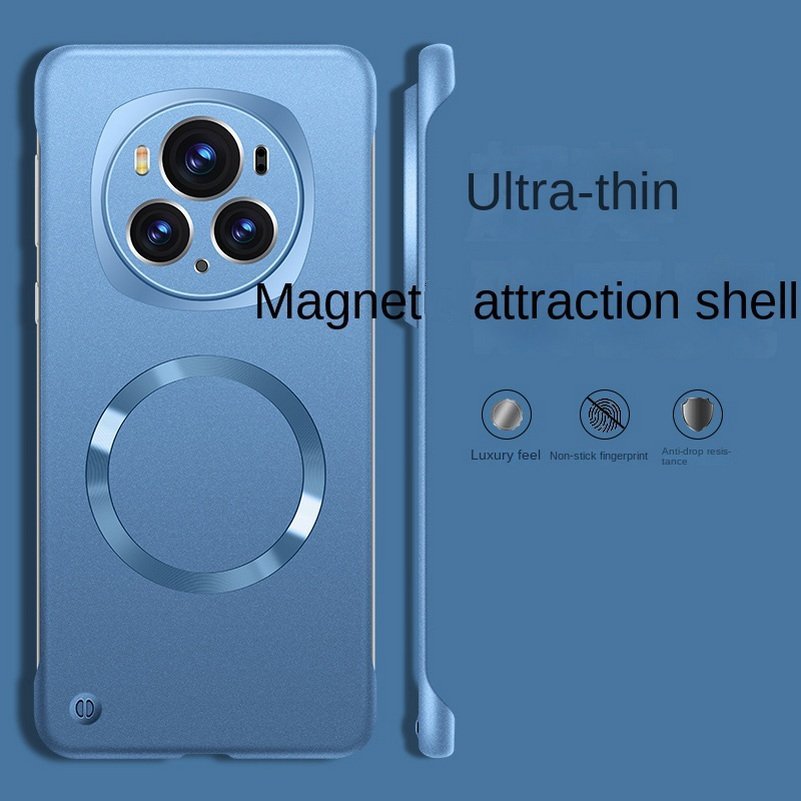Slim Bezels แม่เหล็กเคสโทรศัพท์สําหรับ honor Magic 7 6 Pro Magic6 Magic 5 Pro honor 100 200 x9b ปลอกผิวรู้สึก Ultra thin Hard กล้องป้องกันฝาครอบ