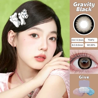 O2girl (COD) คอนแทคเลนส์ 1 คู่ 0°-800° คอนแทคเลนส์รายวัน สามารถใช้ได้หนึ่งปี เลนส์มินิน่ารัก 14.5mm HEIJI