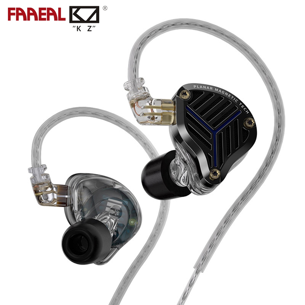 FAAEAL KZ PRX หูฟังสําหรับ Audiophiles HiFi Planar Driver IEM Monitor เพลงหูฟังเบสชุดหูฟังแบบมีสาย O