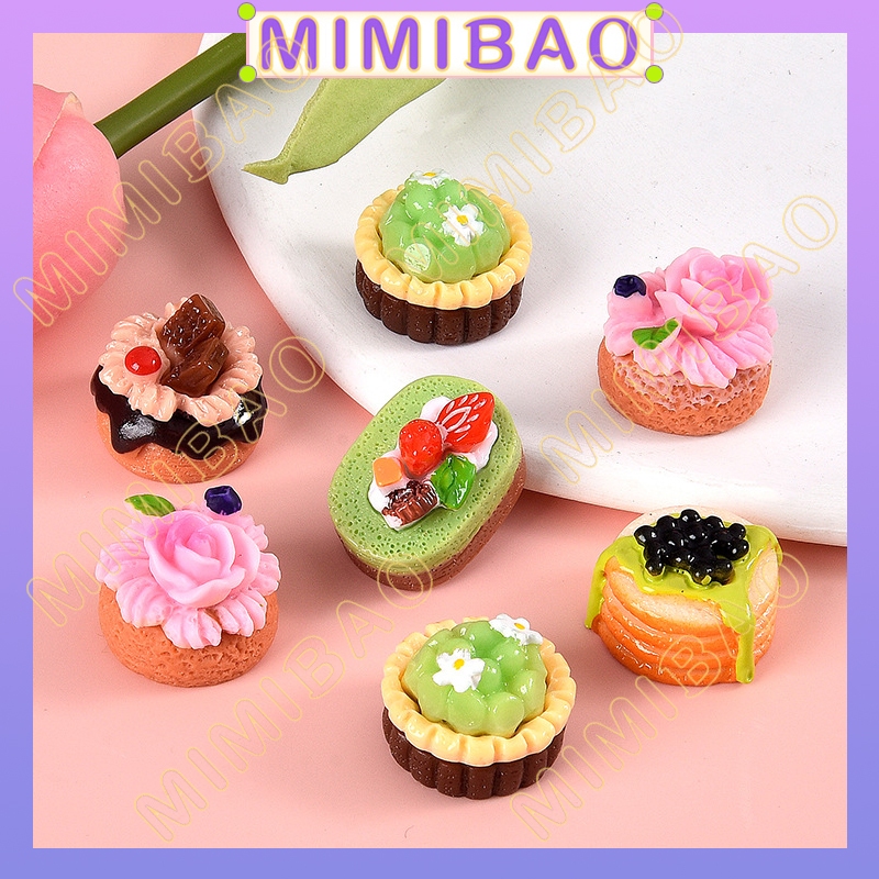 เค้กผลไม้ลูกอมของเล่นอุปกรณ์เรซินจําลองกุหลาบตกแต่งทําเองห่วงโซ่โทรศัพท์มือถือเครื่องประดับขนาดเล็ก