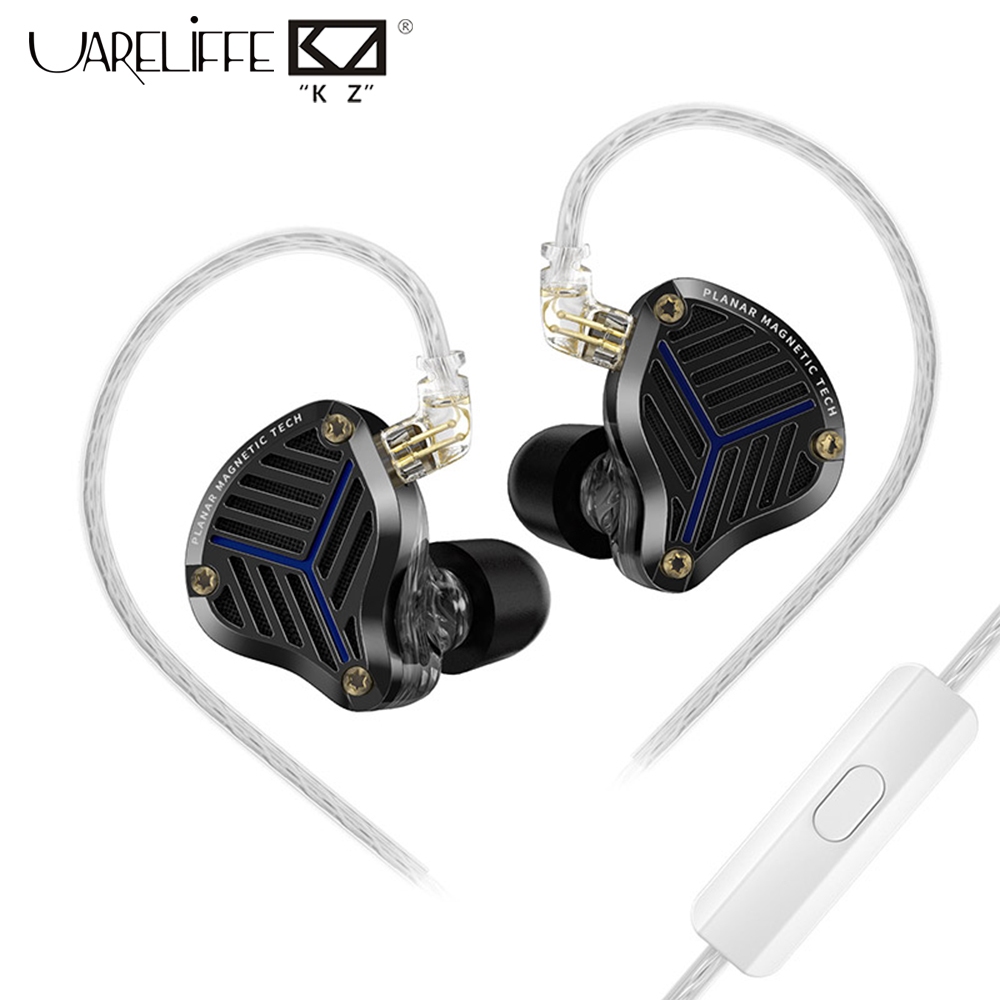 Uareliffe KZ PRX Planar Driver ชุดหูฟัง HiFi In-ear Monitor Good Bass หูฟังแบบมีสายที่ถอดออกได้สาย I
