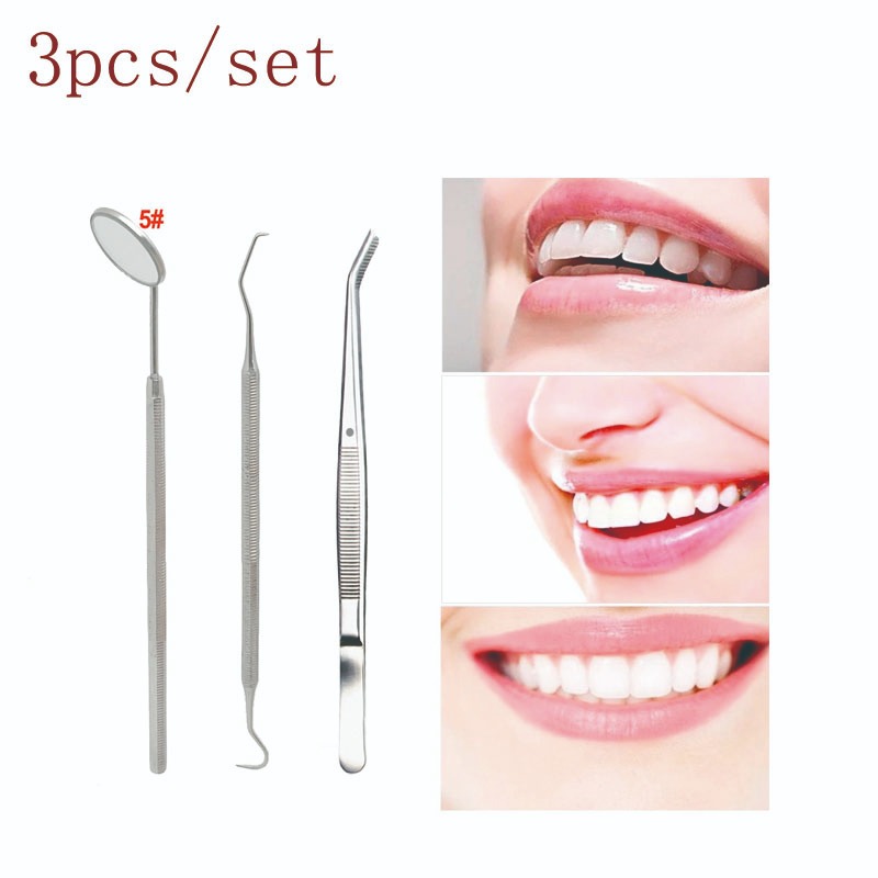 3 ชิ้น/เซ็ต Tartar Scraper Scaler Plaque Remover เครื่องมือทําความสะอาดฟันทันตแพทย์ทันตกรรมสุขอนามัย