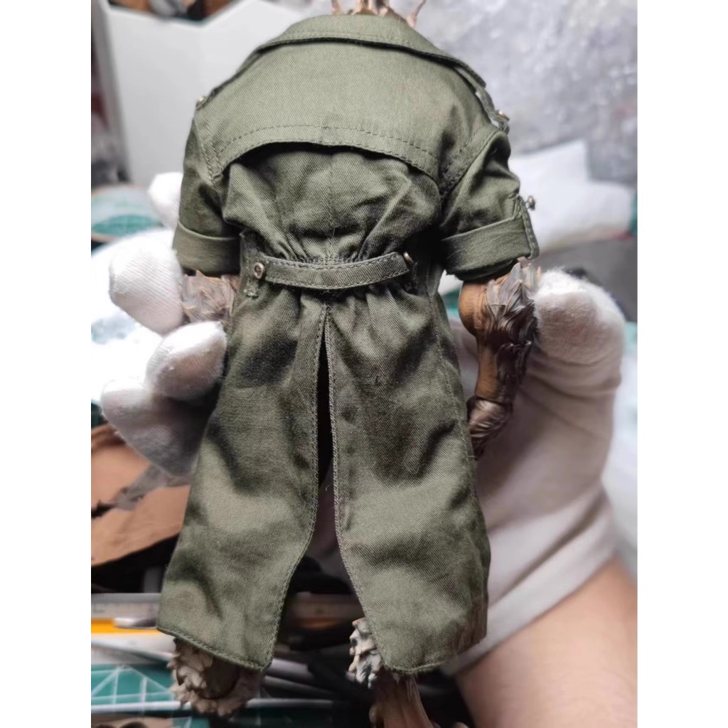 (เฉพาะเสื้อผ้าไม่มีตุ๊กตา)Craftsmeng Bestlee Studio 1/12 Fury Planet Veteran William Windbreaker Pants ชุดสองชิ้น