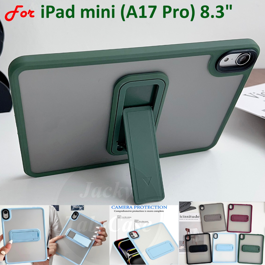 สําหรับ iPad mini (A17 Pro) 8.3" 2024 อะคริลิค Hard Shell Stand Cover สําหรับ iPad mini 7th Gen 8.3 