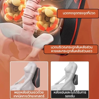 【มีจุดแม่เหล็ก 8 จุด】ALLTOU หมอนนวดไฟฟ้า หมอนนวด เบาะนวดไฟฟ้า 2-in-1 อัพเกรดหัว 20 หัว ทั้งตัวในเครื่องเดียว เบาะไฟฟ้า