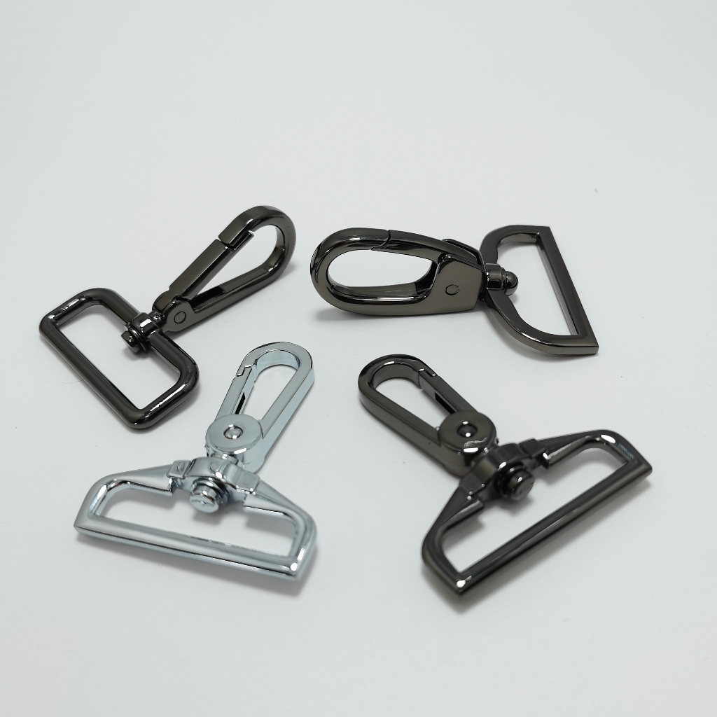 ตะขอโลหะคุณภาพสูงกว้างด้านใน 3.8 ซม. อุปกรณ์เสริมกระเป๋าฮาร์ดแวร์หัวเข็มขัด ทําเอง สายคล้องกระเป๋าชิ้นส่วนโลหะ