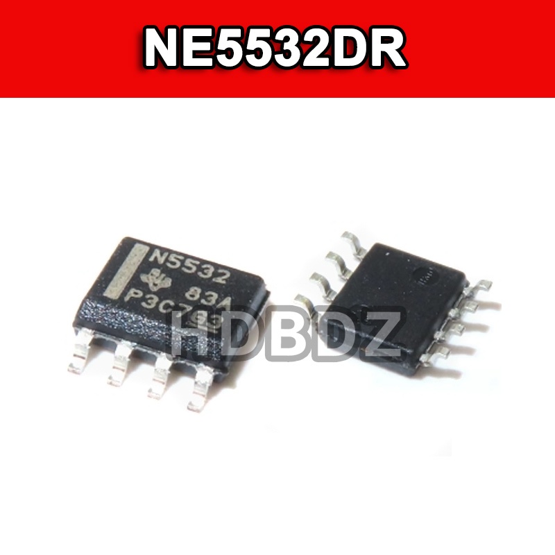 10~30pcs NE5532DR SOP-8 NE5532 เสียงดําเนินการเครื่องขยายเสียงชิป IC SMD