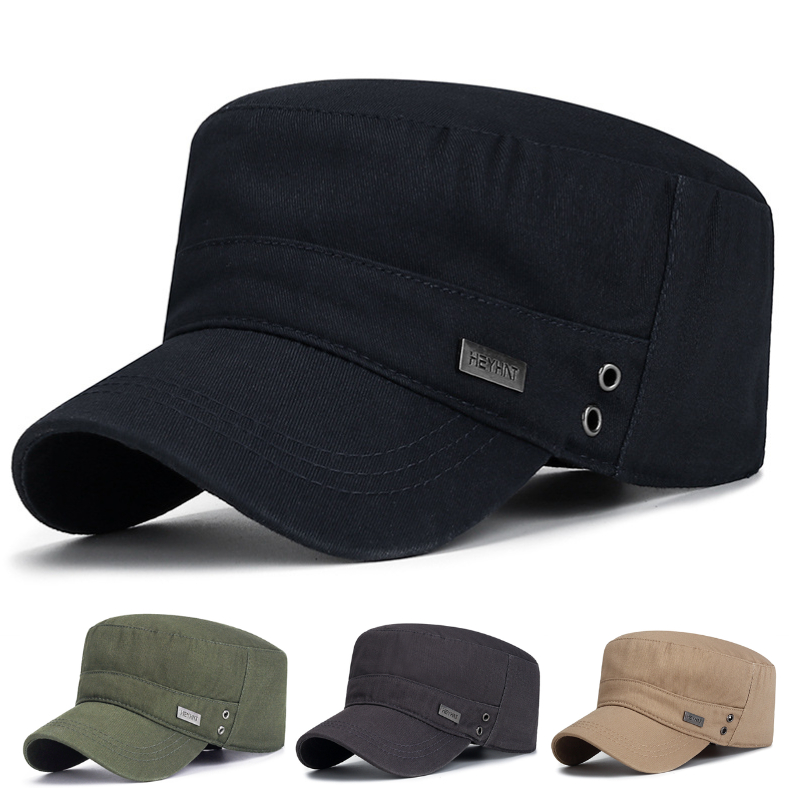 Vintage HEY HAT หมวกเบสบอลทรงแบนกีฬากลางแจ้งทีม Sun Casual หมวก