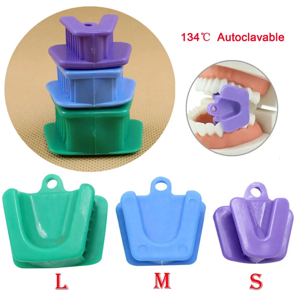 3 ชิ้นทันตกรรม Autoclavable Occlusal Pad ฟัน Prop กัดยางเปิด Retractor