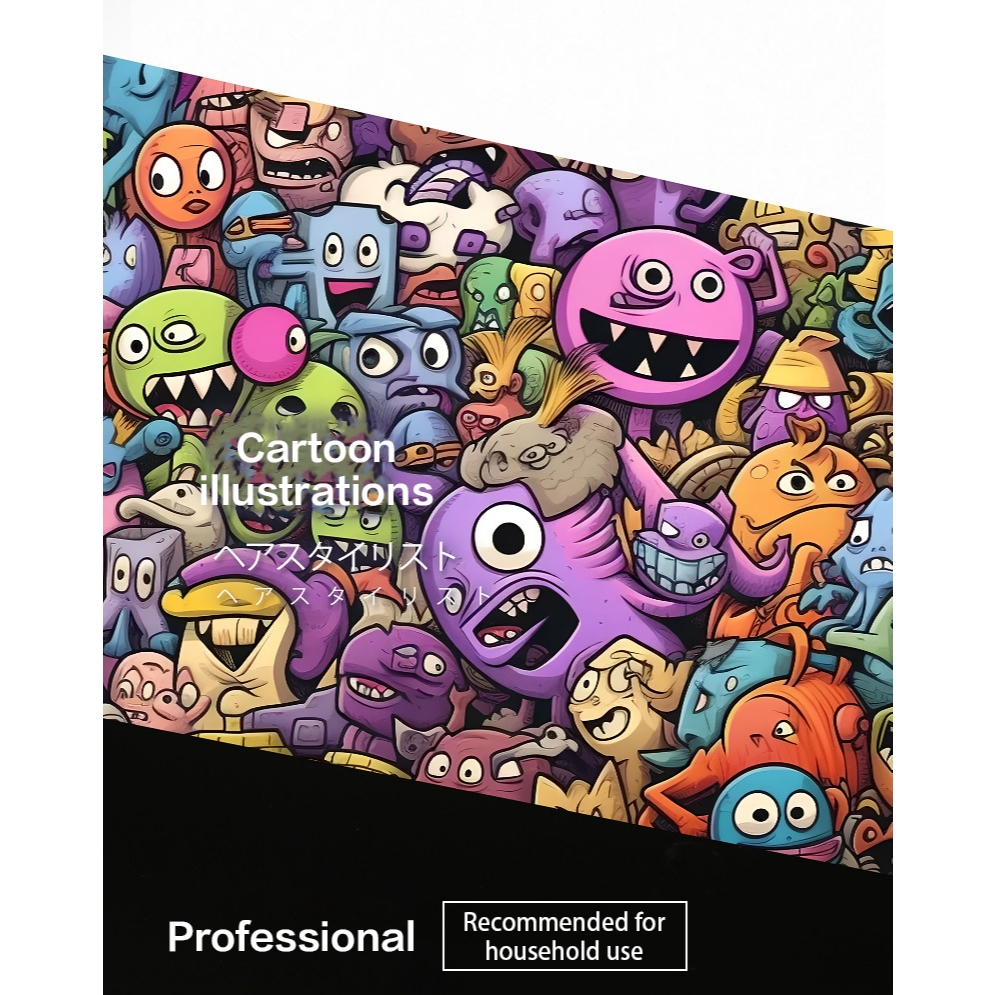 ปัตตาเลี่ยนตัดผมลายการ์ตูนญี่ปุ่น Hairstylist ปัตตาเลี่ยนตัดผมหวีหางแหลม - รูปที่ 6